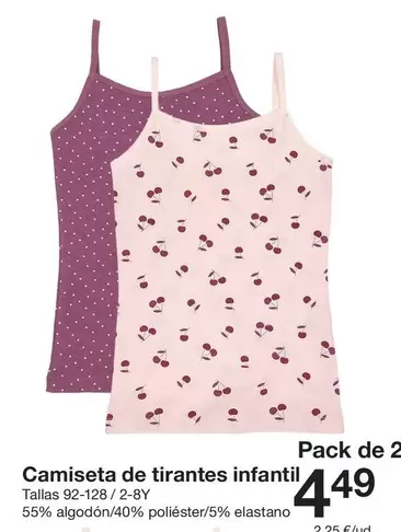 Camiseta De Tirantes Infantil