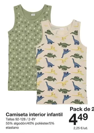 Camiseta Interior Infantil
