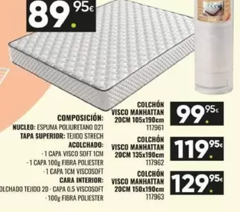 Colchón Visco Manhatan