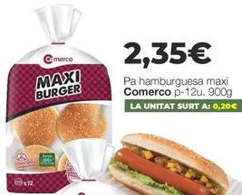 comerco - Pa Hamburguesa Maxi