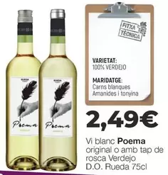 rueda - Vi Blanc Original O Amb Tap De Rosca D.o. Rueda