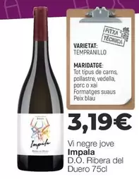 Tempranillo - Vi Negre Jove