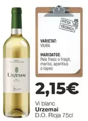 Urzemai - Vi Blanc D.O. Rioja