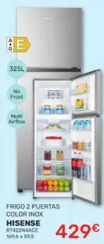 Hisense - Frigo 2 Puertas Color Inox