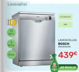 Bosch - Lavavajillas SMS25A105E