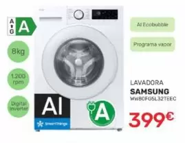 Samsung - Lavadora WW80FG5L32TEEC