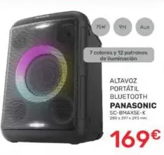 Panasonic - Altavoz Portatil Bluetooth