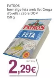 Patros - Formatge Feta Amb Llet Grega D'ovella I Cabra DOP