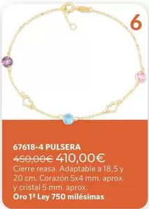 Cristal - 67618-4 Pulsera