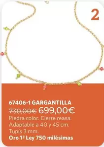 Oro - 67406-1 Gargantilla
