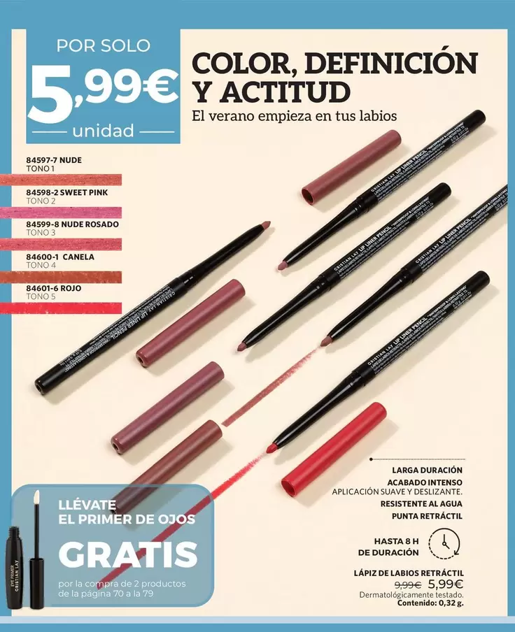Lapiz De Labios Retractil
