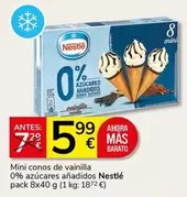 Nestlé - Mini Conos De Vainilla 0% Azucares Anadidos