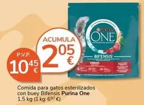Purina One - Comida Para Gatos Esterilizados Con Buey Bifensis