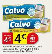 Calvo - Tonyina Clara En Oli D'oliva O Oli D'oliva Verge Extra