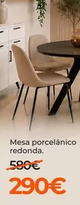 Mesa Porcelanico Redonda