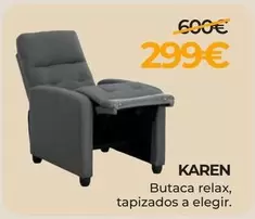 Karen Butaca Relax, Tapizados A Elegir