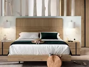 Conjunto De Dormitorio. Cabeza Con Luz Led Opcional. Chifonier