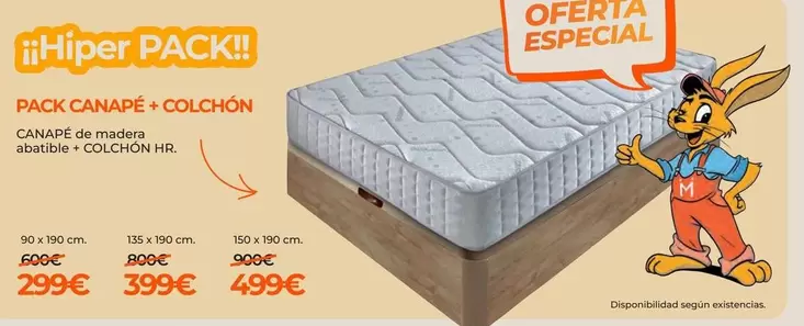 Pack Canapé + Colchon