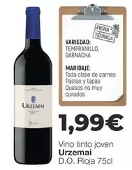 Tempranillo - Vino Tinto Joven