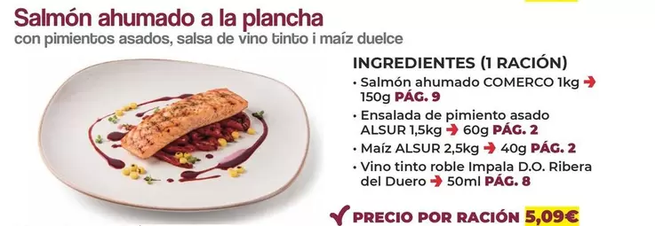 Salmón Ahumado A La Plancha