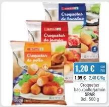 Spar - Croquetas Bac./Pollo/Jamón
