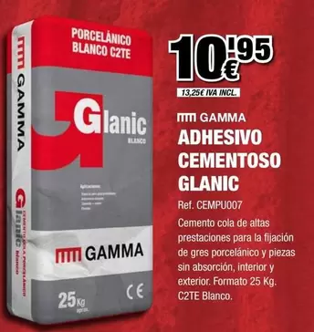 Grup Gamma - Adhesivo Cementoso Glanic