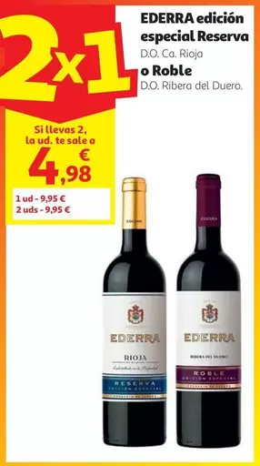 Vino Tinto Reserva Ederra Edicion Especial Do Rioja 75 Cl   