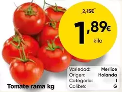 origen - Tomate rama