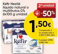 Nestlé - Kéfir líquido natural o multifrutos 0%