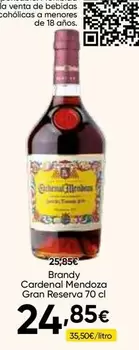 Cardenal Mendoza - Brandy Gran Reserva