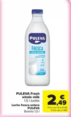 Puleva - Leche Fresa Entera