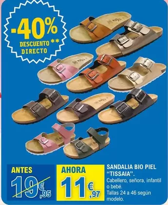 Tissaia - Sandalia Bio Piel