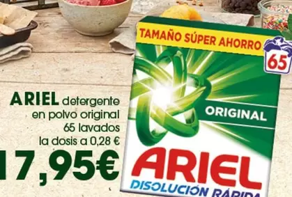 Ariel - Detergente En Polvo Original