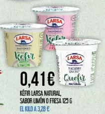 Larsa - Kéfir Natural, Sabor Limon O Fresa