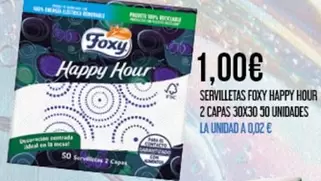 Foxy - Servilletas Happy Hour