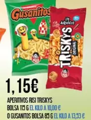 Risi - Aperitivos Triskys Bolsa O Gusanitos Bolsa