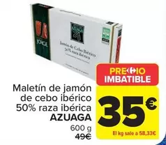 Azuaga - Maletín De Jamón De Cebo Ibérico 50% Raza Ibérica 