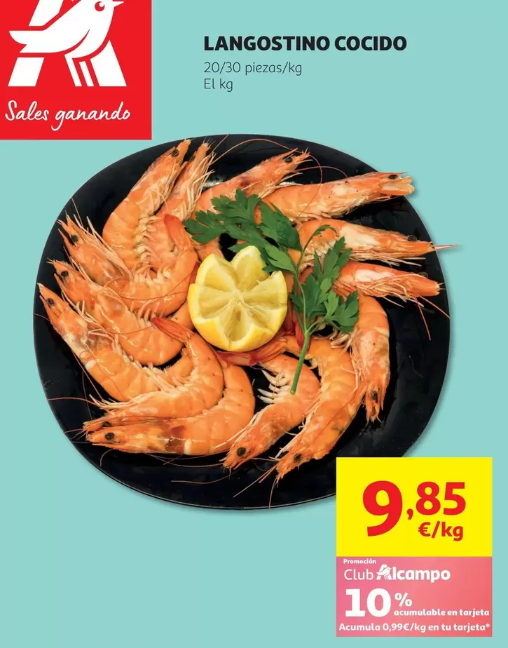 Langostino Cocido