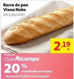 Barra De Pan Viena Nube