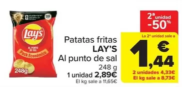 Lay's - Patatas Fritas Al Punto De Sal