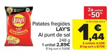 Lay's - Patates Fregides Al Punt De Sal