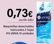 Ifa Unnia - Maquinillas Desechables Lubricantes