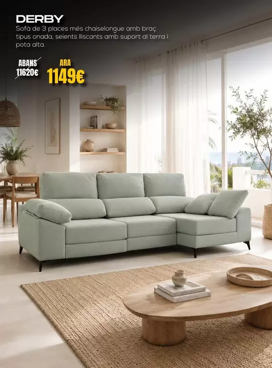 Terra - Sofa De 3 Places Nines Classico