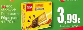 Frigo - Helado Sandwich Dinosaurus