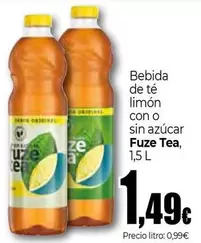 Fuze Tea - Bebida De Te Limon Con Azucar