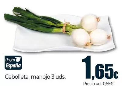 Cebolleta, Manojo 3 Uds.