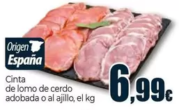 Cinta De Lomo De Cerdo Adobada
