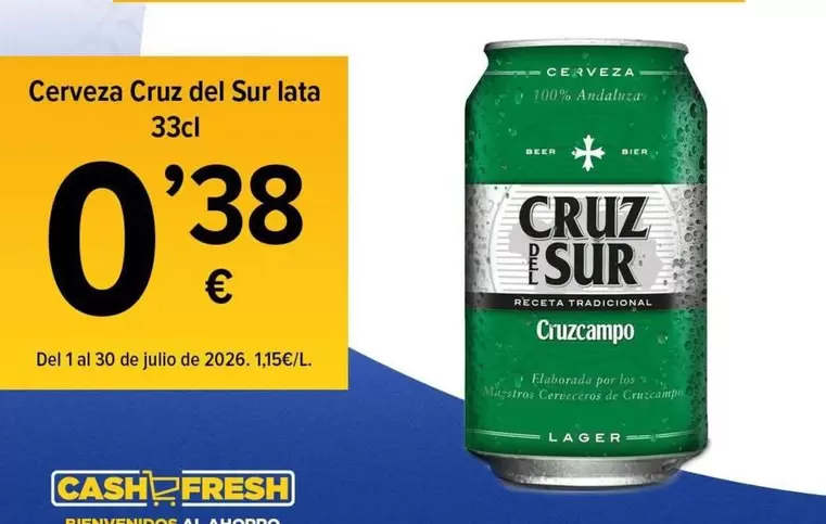 Cruz - Cerveza Del Sur Lata