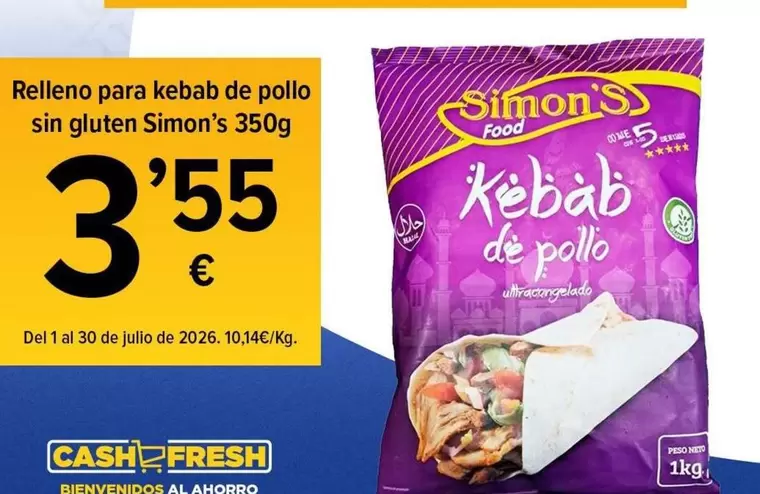 fresh - Relleno Para Kebab De Pollo Sin Gluten