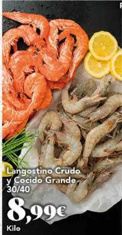 Langostino Crudo Y Cocido Grande